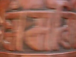 tibetan prayer wheel nepal Stock Footage