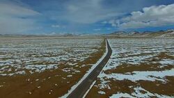 Namtso lake,Tibet landscape, Tibet, China. Stock Footage