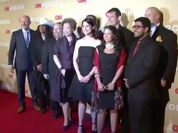 Anderson Cooper, Kathy Griffin, and guests at 2014 CNN Heroes: An All Star Tribute - Red Carpet at American Museum of Natural History on November 18, 2014 in New York City Stock Footage