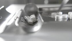 Counting medicine Stock Footage