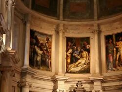 Lisbon, Jeronimos Monastery, Hieronymites Monastery (Mosteiro dos Jeronimos), the chapel in the nave Stock Footage