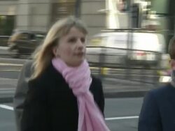 Bettina Jordan Barber Arrives at Court News Clip