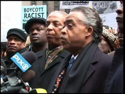 Demo outside NY Post over publication of controversial cartoon News Clip