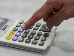 Calculator Stock Footage