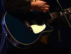 HD: Playing An Acoustic Guitar Stock Footage