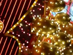Las Vegas Neon Lights flickering 37 Stock Footage