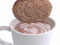 Slow Motion Biscuit Dunk Stock Footage