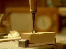 HD: Old Fashion Carpentry Stock Footage
