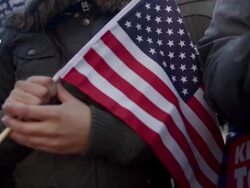 Immigration Groups Celebrate Obama Executive Action In Front Of White House Stock Footage