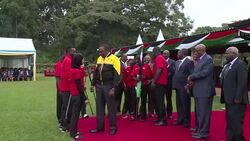 CLEAN : Kenya's Kenyatta urges Olympic athletes to play clean and win News Clip