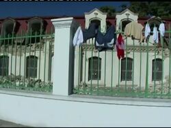 Focus on struggle of family living in temporary shelter in park Instructional Video