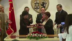 CLEAN : Chinese Foreign Minister visits Tunisia News Clip