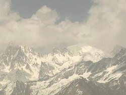 View of the Himalaya mountains Stock Footage