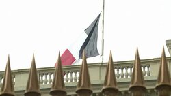 CLEAN : Flags at half mast as France mourns Mali crash victims News Clip