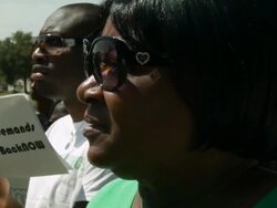 Miami's Nigerian Community Organizes Rally For Kidnapped Girls Stock Footage