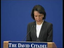 WRAP US Sec of State presser; ADDS Hamas reaction; Rice with Peretz News Clip