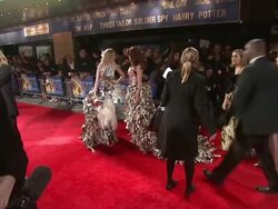 Daniela Lavender, Sir Ben Kingsley at the Royal Film Performance of 'Hugo' at London England. (Footage by WireImage Video/Getty Images Entertainment Video) Stock Footage