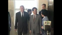 Officials arrive ahead of the Hong Kong Handover News Clip