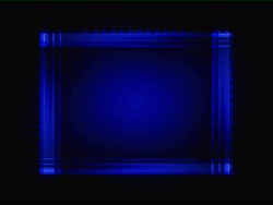 Blue rectangle with shifting lines Stock Footage