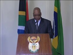 Brazil's president looks forward to his country hosting the WCup News Clip