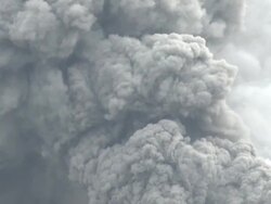 Eruption of the Shinmoedake crater of the Kirishima volcano, Japan. 28 January 2011. Stock Footage