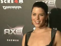 Neve Campbell at the AXE Shower Presents The World Premiere Of 'Scream 4' at Hollywood CA. (Footage by WireImage Video/GettyImages) Stock Footage