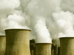 HD Coal Power Plant Emissions (Real Time) Stock Footage
