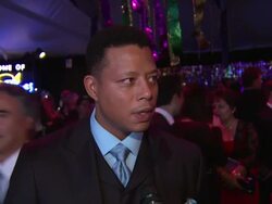 INTERVIEW: Terrence Howard on what brings him out, if he's been to the gala in the past, his thoughts on Occupy Wall Street, what he has to  Stock Footage