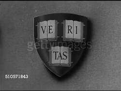1951: INVITATION TO HARVARD: Harvard University shield w/ Latin inscription Veritas (Truth). Instructional Video