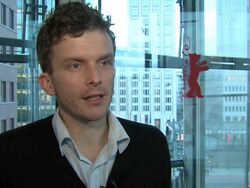 Leon Ford at the 61st Berlin Film Festival: Griff The Invisible Interviews at Berlin . (Footage by WireImage Video/GettyImages) Stock Footage