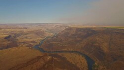 Aerial Oregon Deschutes River Stock Footage