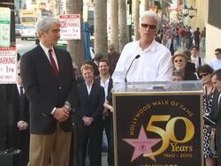 Sam Waterston Honored With A Star On The Hollywood Walk Of Fame Stock Footage