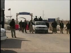 Frontier between Iraq and Kuwait closed Instructional Video