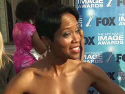 INTERVIEW: Regina King on the event. at the 42nd NAACP Image Awards at Los Angeles CA. (Footage by WireImage Video/GettyImages) Stock Footage