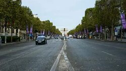 Arc de Triumph, Paris France time lapse Stock Footage