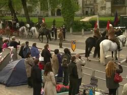 Household Cavalry Royal Wedding Rehearsals News Clip