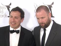 David O. Russell, Scott Silver at the The Writers Guild Awards at Hollywood CA. (Footage by WireImage Video/GettyImages) Stock Footage