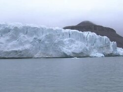 Glacier Debouching into the sea News Clip