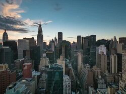 New York sunset time lapse. Stock Footage