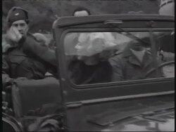Marilyn Monroe visits troops in Korea Stock Footage