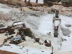 MS Shot of people working at Potosi mine / Potosi, Bolivia Stock Footage
