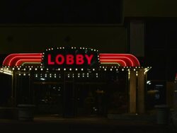 Lobby entrance Stock Footage