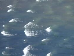 MS Water with small waves / Torres del Paine, Chilean Patagonia, Chile Stock Footage