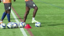 CLEAN : AFCON 2015: Ivory Coast trains in Abu Dhabi News Clip