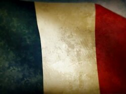 Waving Flag - France Stock Footage