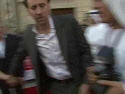 2008 Dubai International Dubai Film Festival Charles Roven Award Stock Footage