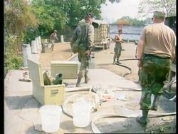 ZAIRE - U.S.Installing Refugee Camp Water Systems News Clip