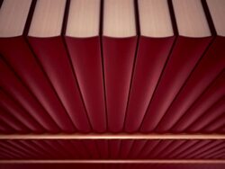 Bookshelf loopable animation. Stock Footage