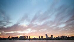 Time lapse of Puertito del Buceo, Montevideo, Uruguay Stock Footage