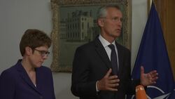 NATO Sec Gen and German Defence Minister meet Instructional Video
